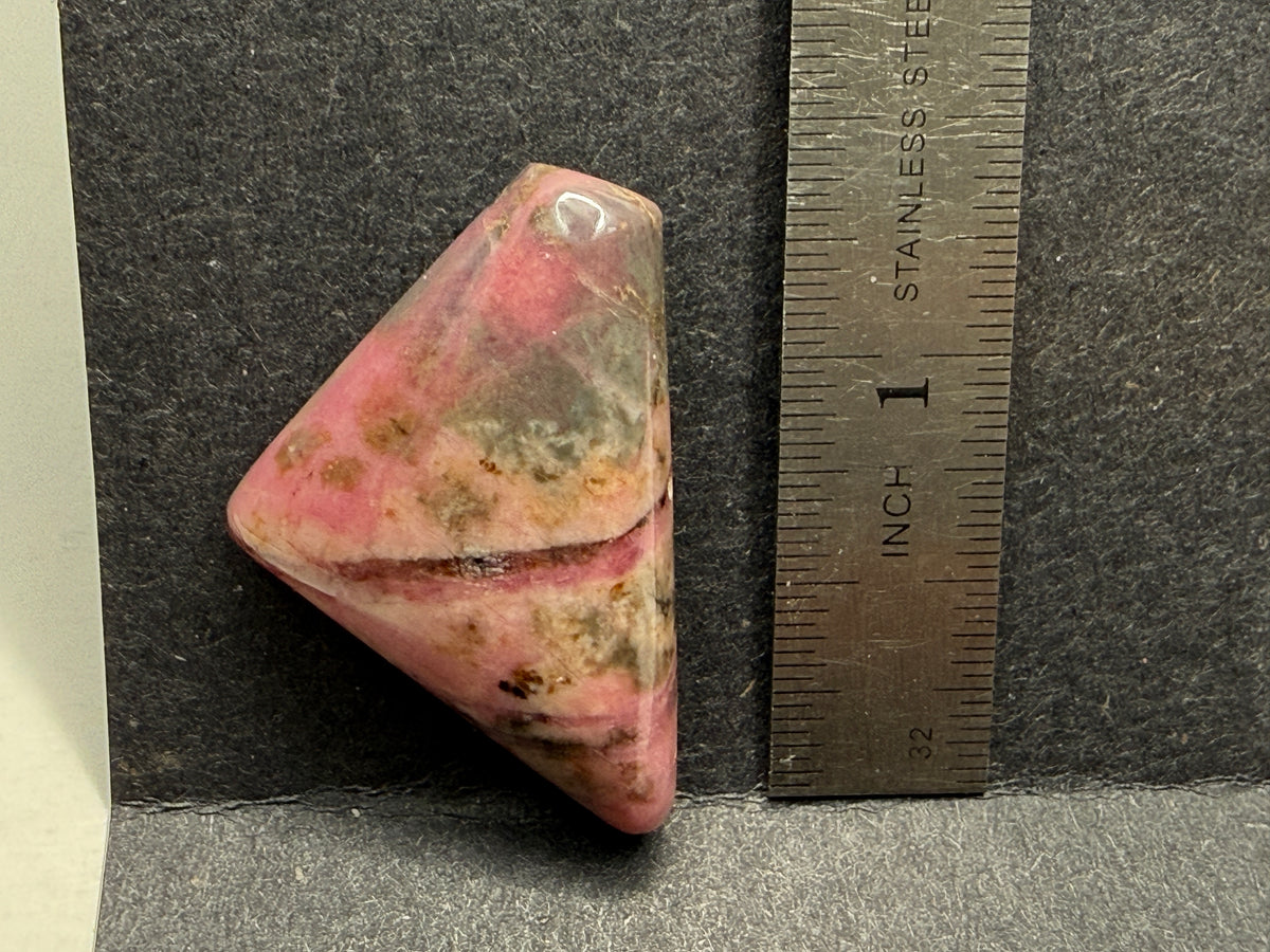 Rhodonite Cabochon -  - Ponderosa Designs Natural Stone Jewellery