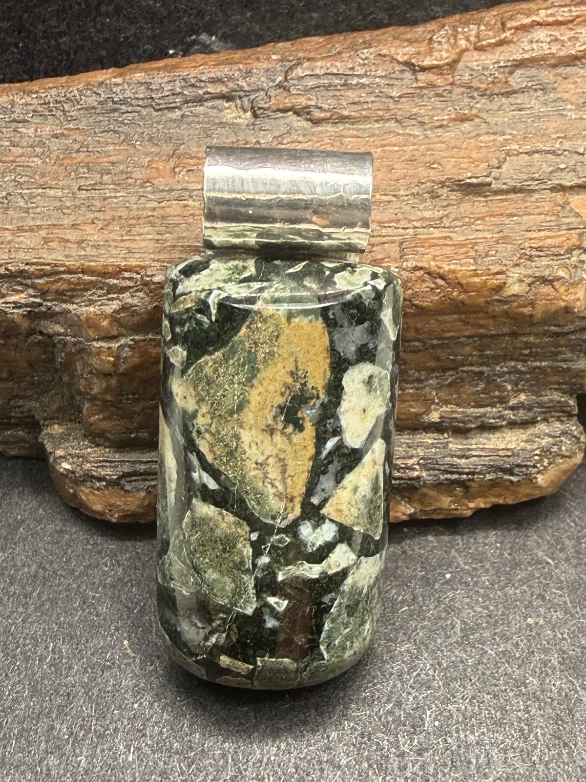 V.I. Dallasite with bail -  - Ponderosa Designs Natural Stone Jewellery